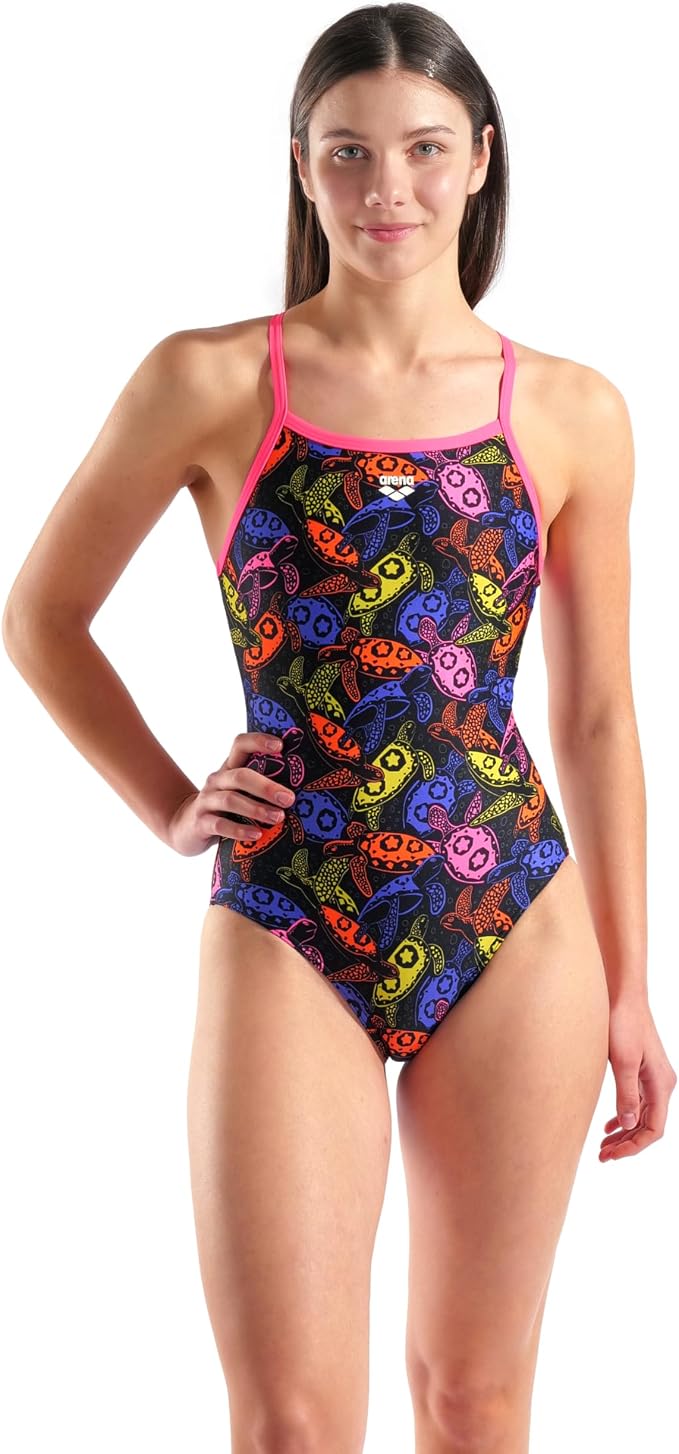 Arena WOMEN'S ARENA SEA TURTLES SWIMSUIT LIGHTDROP BACK Performance WOMAN