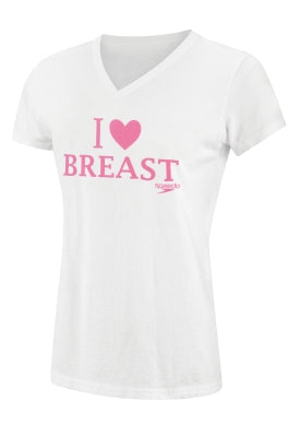 SPEEDO  Breaststroke 4 Hope Female I Heart Breast Stroke Tee