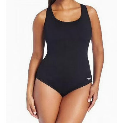 SPEEDO Solid Moderate Ultraback Plus Size