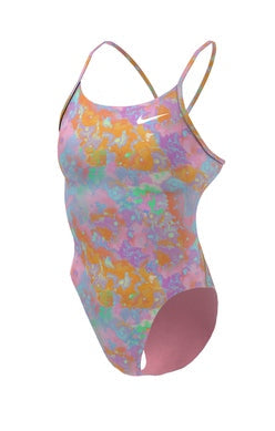 Nike Womens Hydrastrong Multi Print Cutout One Piece