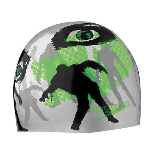 SPEEDO Elastomeric Thrills and Chills Silicone Swim Cap