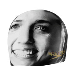 SPEEDO Team Speedo Mug Shot Silicone Cap (Coughlin, Lochte or Phelps)