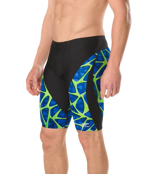 SPEEDO Endurance+ Men&#39;s Caged Out Jammer Swimsuit
