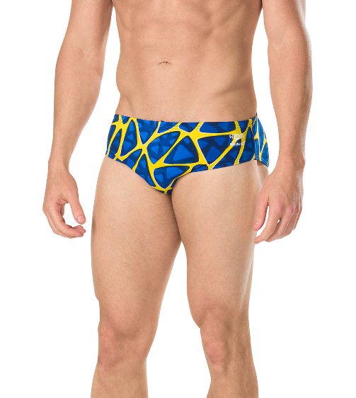SPEEDO Endurance+ Men\'s Caged Out Brief Swimsuit