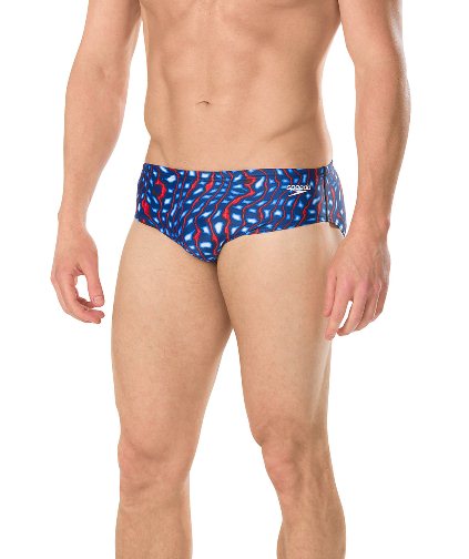 SPEEDO Endurance+ Men&#39;s Amplified Pulse Brief Swimsuit