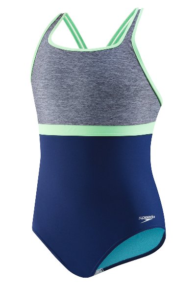 SPEEDO Girls High Neck Empire One-Piece