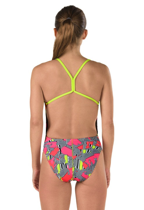 SPEEDO Endurance Lite Women&#39;s Printed One Back Swimsuit