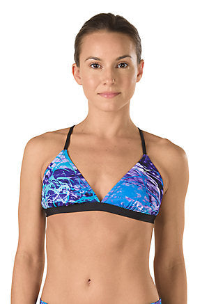 SPEEDO TURNZ Photowave Printed Tie Back Top - Speedo Endurance Lite