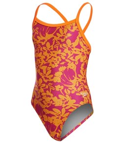 SPEEDO Pro LT Flowerista Flyback One Piece Swimsuit - Youth