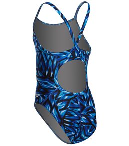 SPEEDO Pro LT Fractal Bloom Flyback One Piece Swimsuit - Youth
