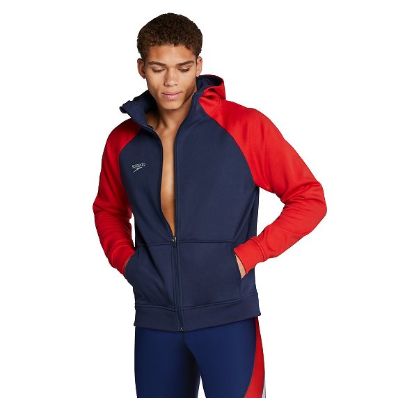 SPEEDO Adult Hooded Warm-Up Jacket - Male