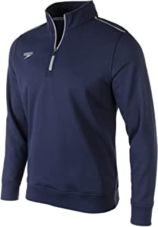 SPEEDO Men\'s Solid Quarter Zip Pullover