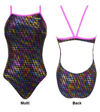 FINALS Funnies Stary Night  Wing Back Swimsuit