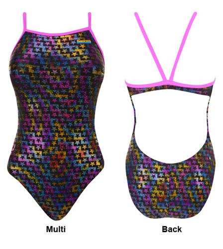 FINALS Funnies Stary Night  Wing Back Swimsuit