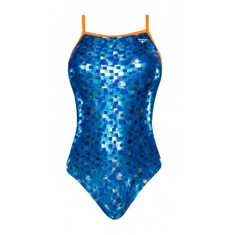 FINALS Women&#39;s Funnies Squares Wing Back Swimsuit