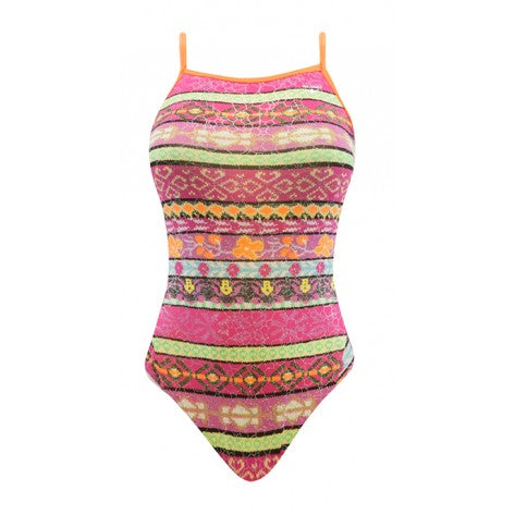 The Finals Women's Happiness Foil Funnies Wing Back Swimsuit