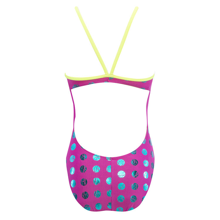 The Finals Women's Spec Foil Funnies Wing Back Swimsuit