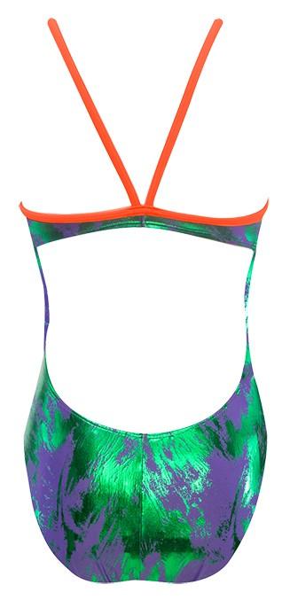 The Finals Women's Funnies Brush Stroke Foil Wing Back Swimsuit