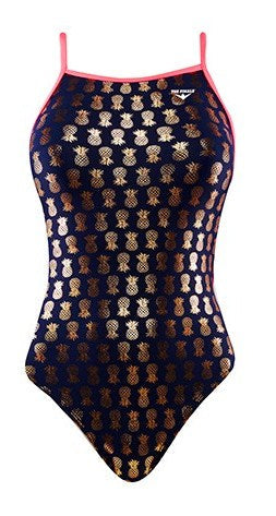 Finals Girls' Aloha Foil Funnies Flutter Back Swimsuit