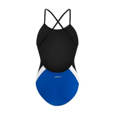 Dolfin Women's Reliance Solid Color Block Diver Back One Piece Swimsuit