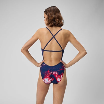 Speedo Womens Lunar Storm Crossback One Piece Swimsuit