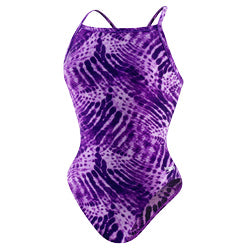 SPEEDO Endurance Toxic Tie Dye Flyback Youth