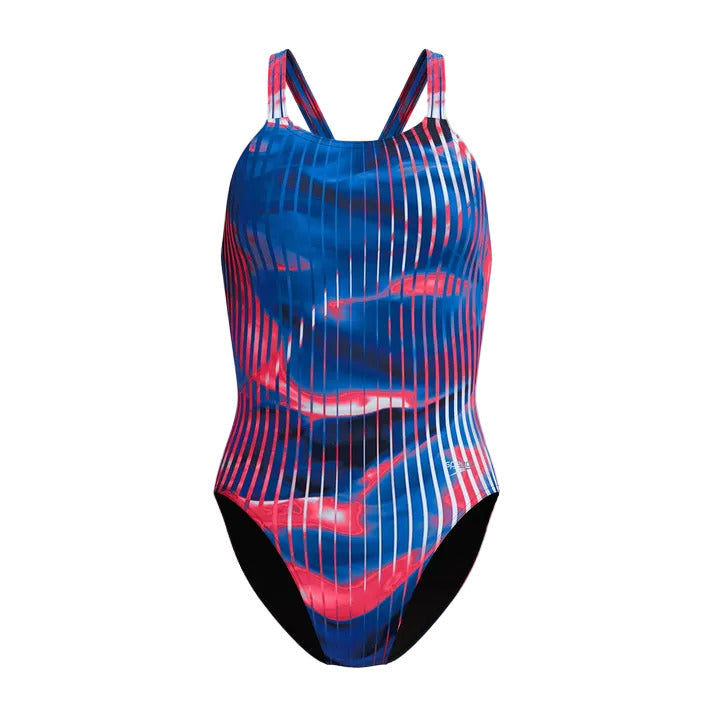 Speedo Women's Linear Lava Leaderback One Piece Swimsuit