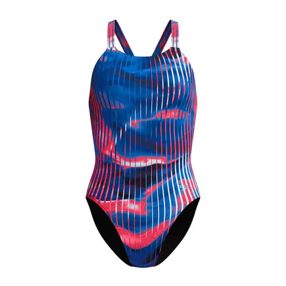 Speedo Women's Linear Lava Leaderback One Piece Swimsuit