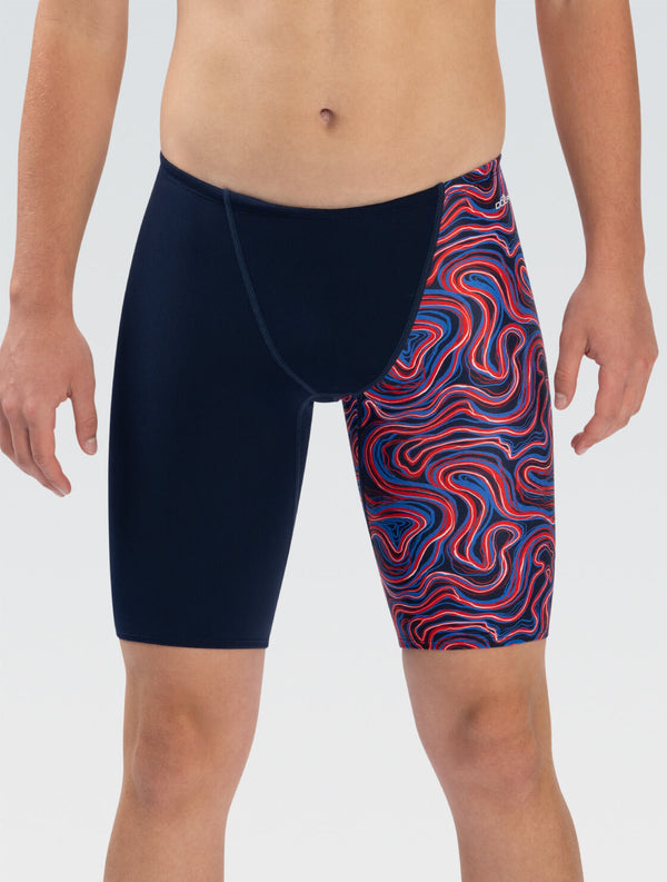 Dolfin Men's Relianc Tsunami Asymmetrical Swim Jammer
