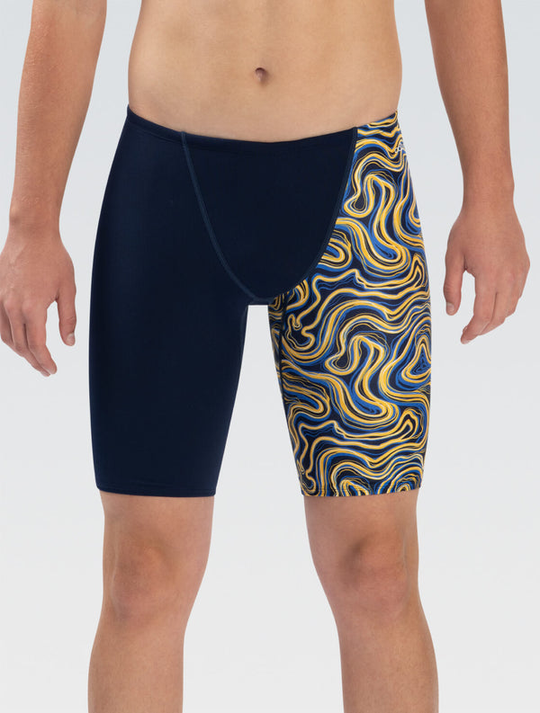 Dolfin Men's Relianc Tsunami Asymmetrical Swim Jammer