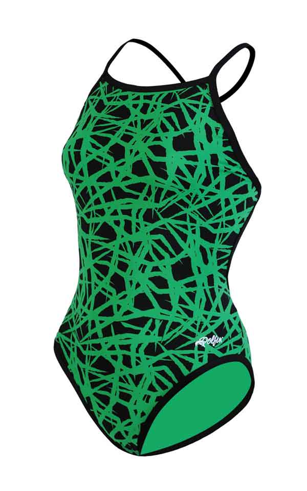 DOLFIN Tracks Print Chloroban Cross Back
