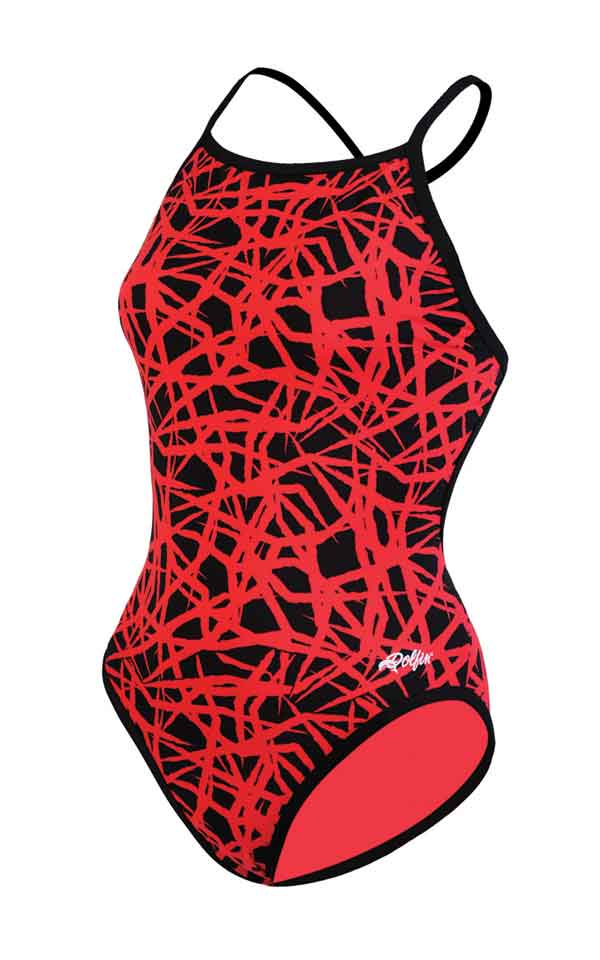 DOLFIN Tracks Print Chloroban Cross Back