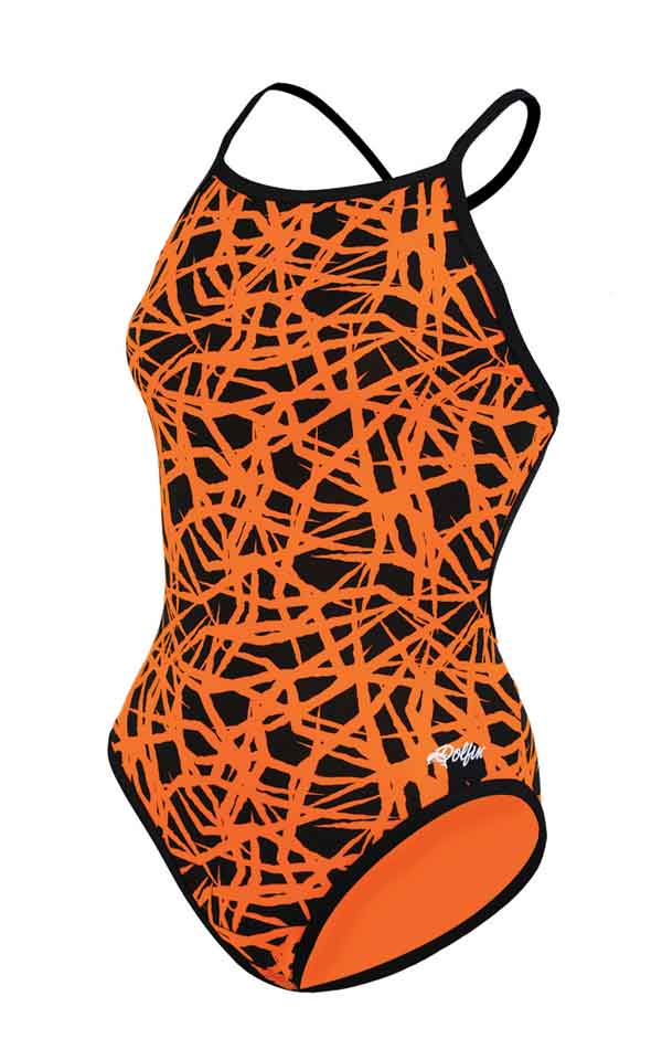 DOLFIN Tracks Print Chloroban Cross Back