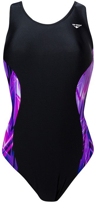 FINALS Women\'s Onyx Super V-Back Splice Swimsuit