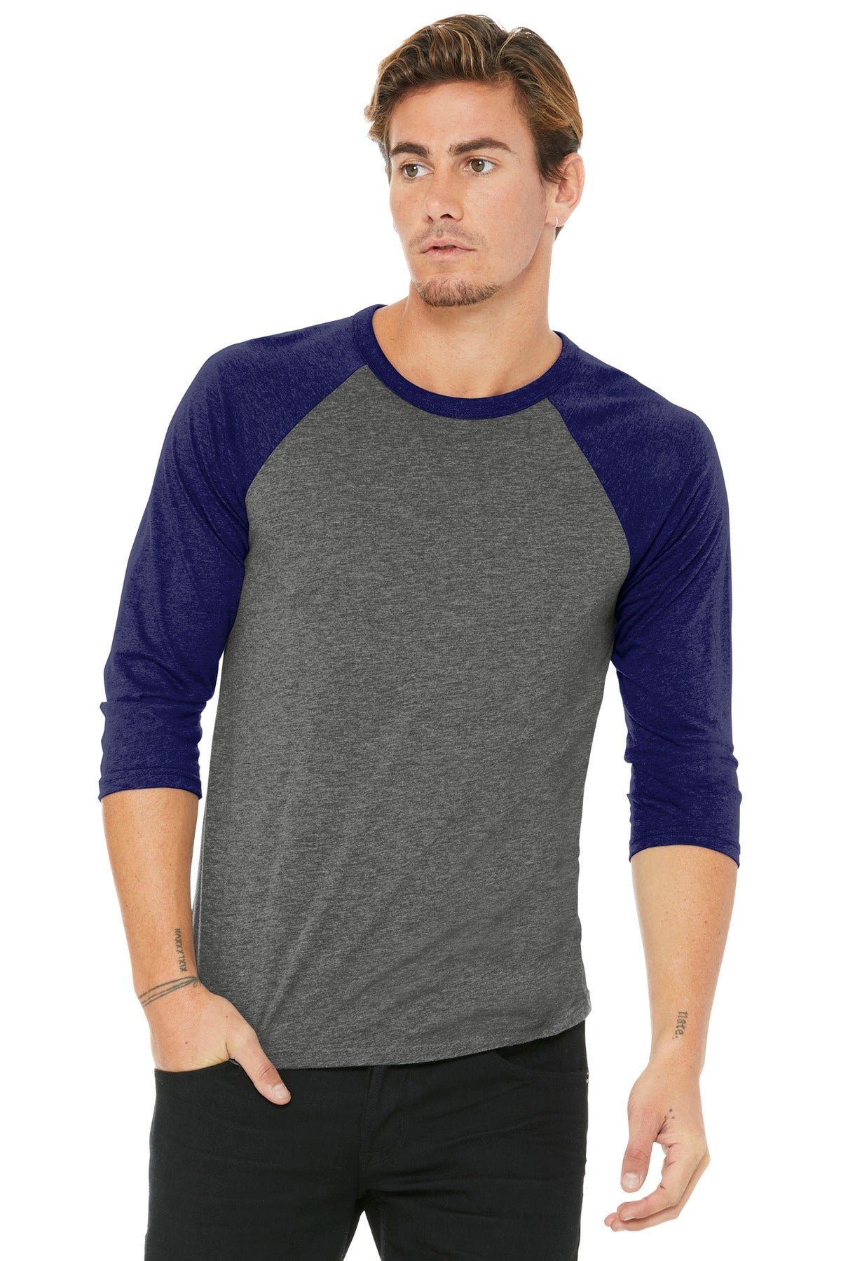grey/navy tb