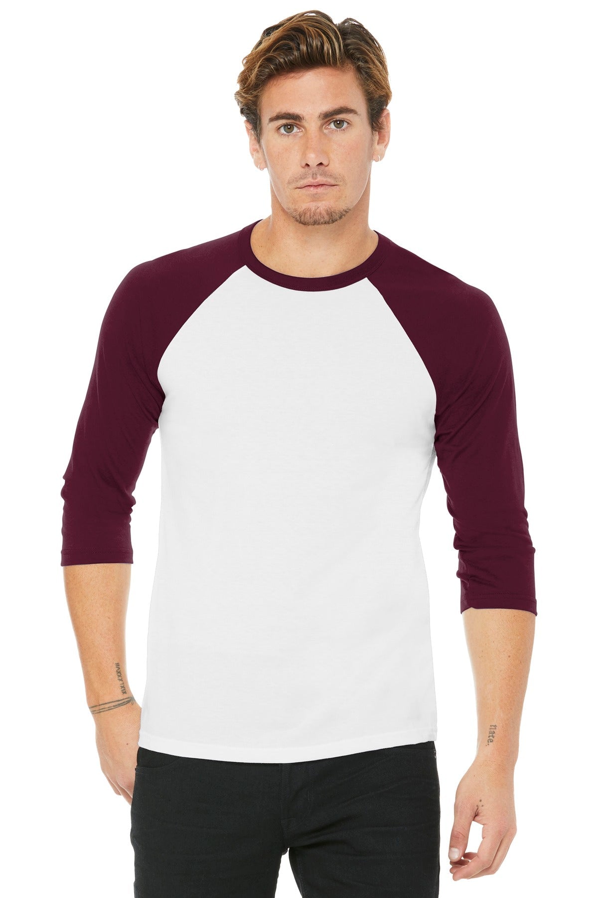white/maroon