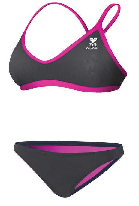 TYR Durafast Lite Female Solid Brites Crossfit Workout Bikini - Adult