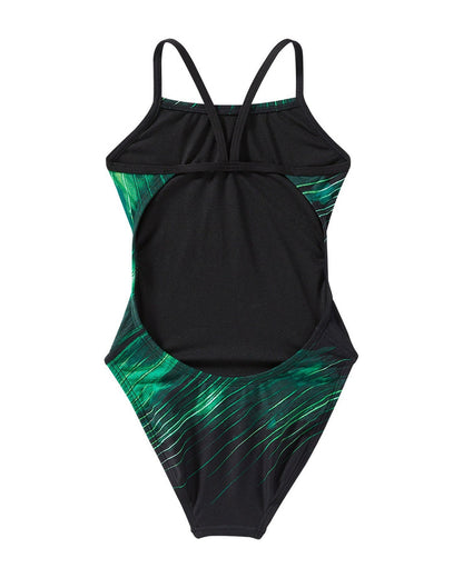 TYR Durafast Elite Girl\'s Cutoutfit One Piece Swimsuit - Cycloid
