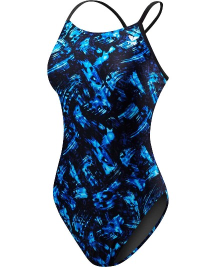 TYR Girls&#39; Emulsion Cutoutfit Swimsuit - Youth