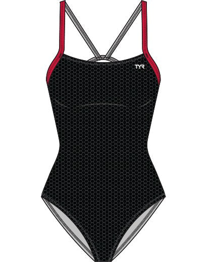 TYR Womens Hexa Cutoutfit Swimsuit