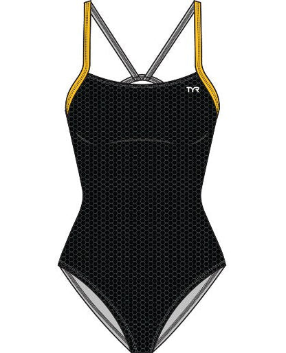 TYR Womens Hexa Cutoutfit Swimsuit