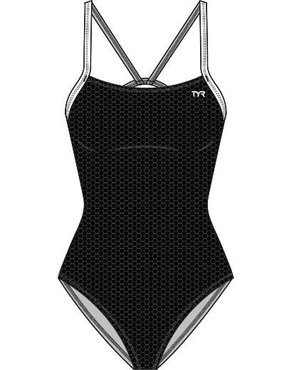 TYR Womens Hexa Cutoutfit Swimsuit
