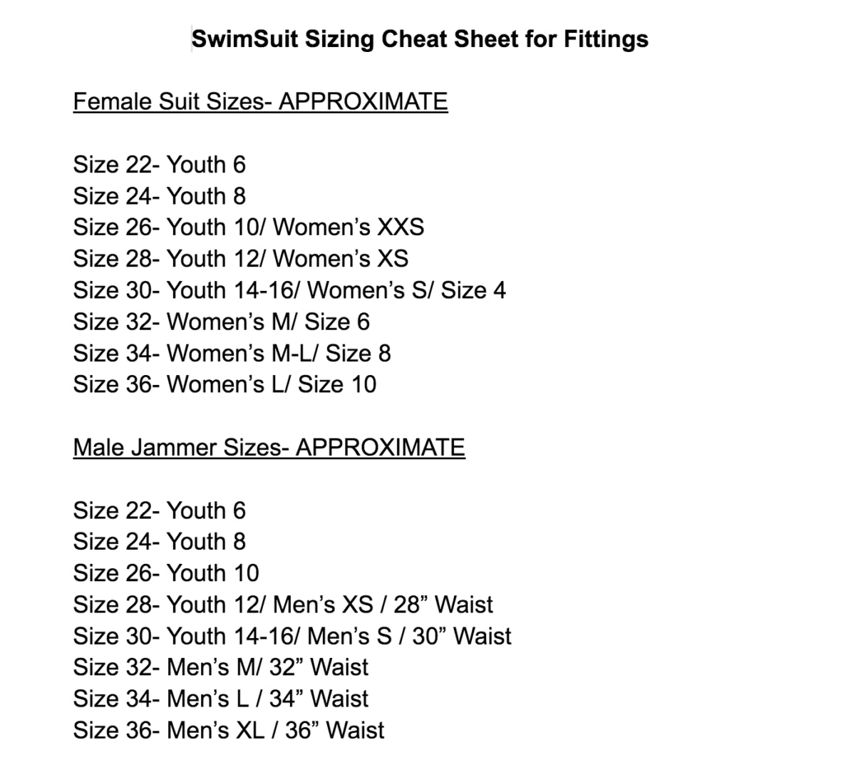 Size Chart 3