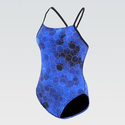 DOLFIN Women's Graphlite Series Green Cross Back One Piece