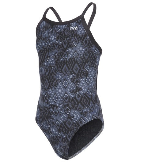 TYR Girl\'s Glacial Diamondfit Swimsuit