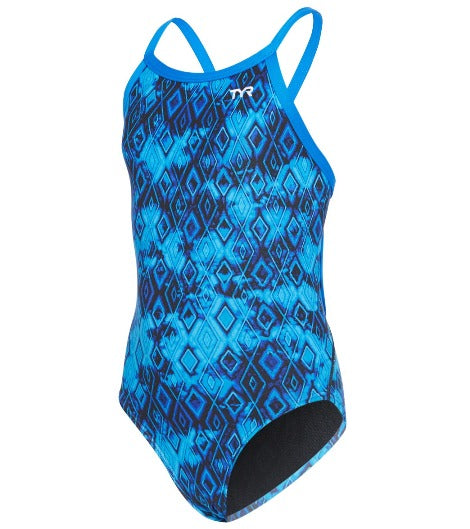 TYR Girl\'s Glacial Diamondfit Swimsuit