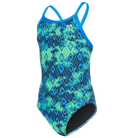 TYR Girl\'s Glacial Diamondfit Swimsuit