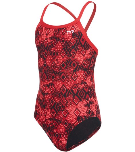 TYR Girl\'s Glacial Diamondfit Swimsuit