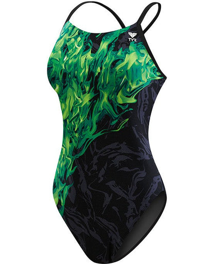 TYR Girls&#39; Ignis Diamondfit Swimsuit- Youth