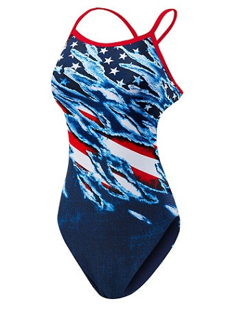 TYR Girls&#39; Live Free Diamondfit Swimsuit